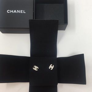 Chanel mini cc earrings